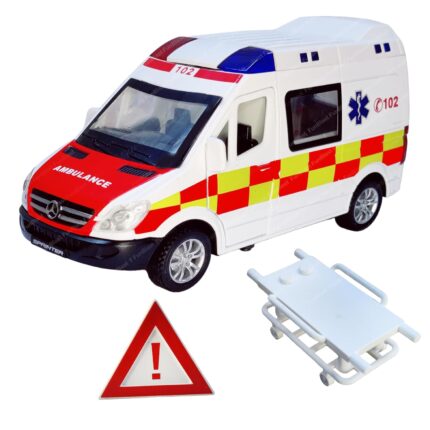 1.32 SCALE AMBULANCE - WHITE