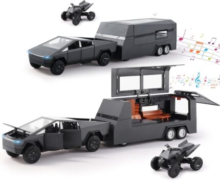 1.32 SCALE TESLA CYBERTRUCK (RV CAMPER)-BLACK