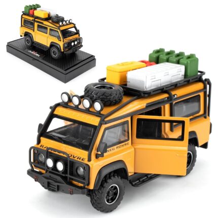 1.32 SCALE LAND ROVER DEFENDER VAN-YELLOW