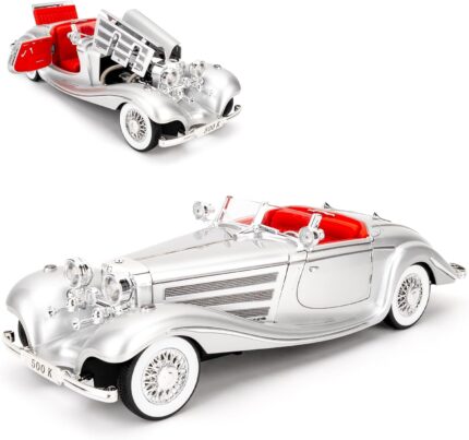 1.18 SCALE MERCEDES BENZ CLASSIC 500K-SILVER