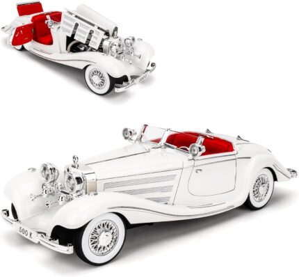 1.18 SCALE MERCEDES BENZ CLASSIC 500K-WHITE