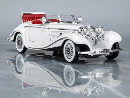 1.24 SCALE MERCEDES BENZ CLASSIC 500K-WHITE