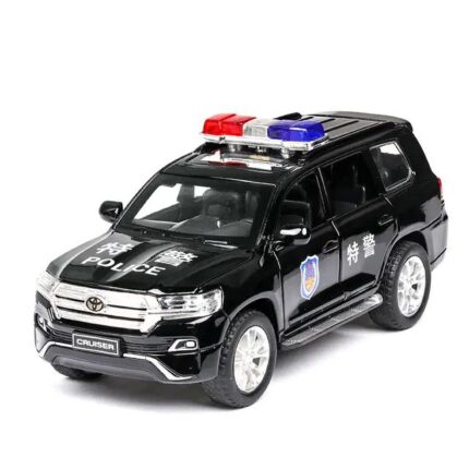 1.24 SCALE TOYOTA LAND CRUISER POLICE - BLACK